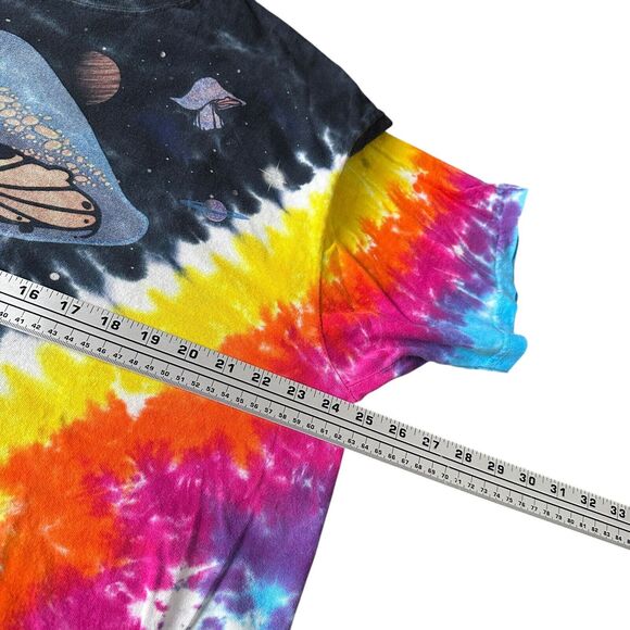 Liquid Blue Mushrooms T-Shirt Men’s XL Tie-Dye Space Short Sleeve Multicolor - Picture 6 of 8
